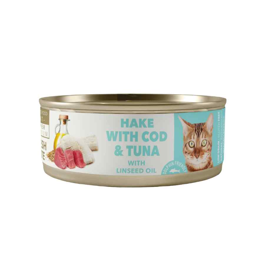Amity Hake With Cod And Tuna Sterilized Cat Wet Food 80 Gr, , large image number null